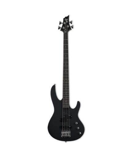 B10 (2) ESP - LTD B-10 Series 4-String Electric Bass, Black Satin Finish, ESP Gig Bag Included - Image 1