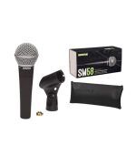 Shure SM58-LC, Cardioid Dynamic Vocal Microphone, Dynamic, Studio Ready, Cardioid, For Live Performance, Home Recording & Podcast