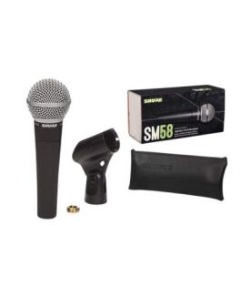 Shure SM58-LC, Cardioid Dynamic Vocal Microphone, Dynamic, Studio Ready, Cardioid, For Live Performance, Home Recording & Podcast