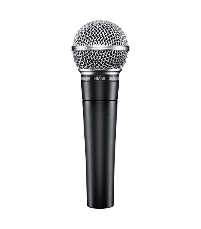 Shure SM58-LC, Cardioid Dynamic Vocal Microphone, Dynamic, Studio Ready, Cardioid, For Live Performance, Home Recording & Podcast