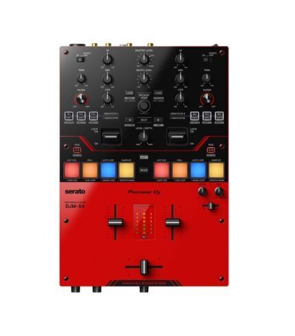 DJM-S5 Scratch-style 2-channel DJ mixer (gloss red)