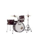 Pearl Roadshow 4pc Drum Set 1812B/1007T/1410F/1350S with Cymbal & Hardware Red Wine Finish - Image 2