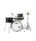 Pearl Roadshow 4-pcs Drum Set 1812B/1007T/1410F/1350S with Cymbal & Hardware Jet Black Finish