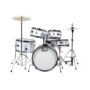 Pearl Roadshow Junior 5-Pcs Drum Set with Hardware & Cymbals Pure White Finish