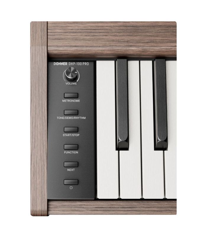 ⁦دونر - إي سي ٧٢٢٢ بيانو رقمي دونر دي إتش بي-١٠٠ برو - خشب الجوز⁩ - الصورة ⁦3⁩