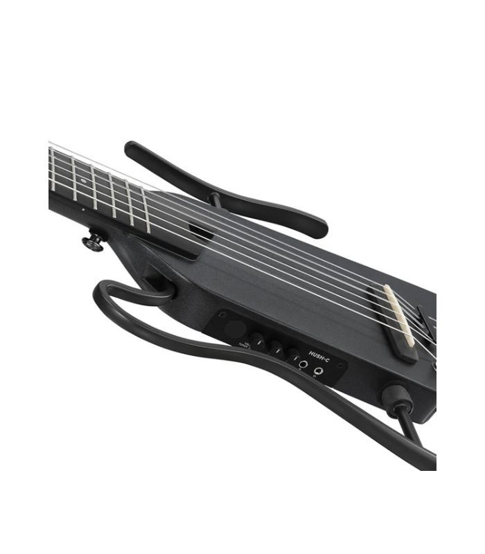 Donner - EC7252 HUSH-C Acoustic-Electric Guitar - Black - Image 4