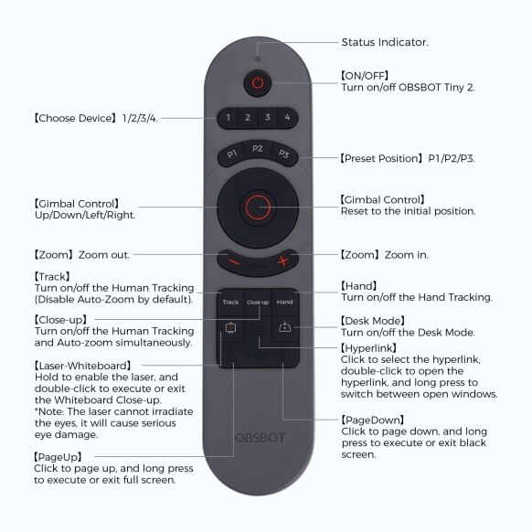 OBSBOT Tiny Smart Remote 2