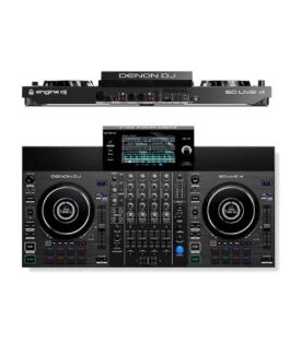 Denon DJ SC LIVE 4 - Standalone DJ Controller, 4-Channel Mixer, Amazon Music Unlimited Streaming, Wi-Fi, Speakers, Serato DJ & Virtual DJ Compatible