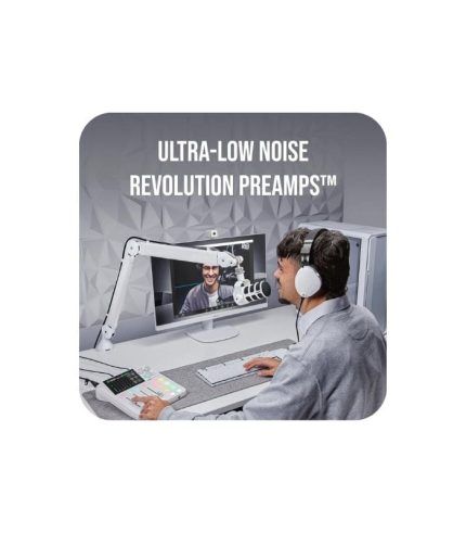 RØDE RØDECaster Duo Compact All-in-One Audio Production Solution for Podcasting, Streaming, Music Production and Content Creation (White)