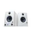 PreSonus Eris 3.5 2nd Gen HD Professional Studio Monitors with 3.5" Woven Composite Woofer, 1" Silk-Dome Tweeter, 50W Class AB Power and Tuning Controls (Auxillary) - Pair (White)