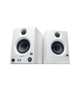 PreSonus Eris 3.5 2nd Gen HD Professional Studio Monitors with 3.5" Woven Composite Woofer, 1" Silk-Dome Tweeter, 50W Class AB Power and Tuning Controls (Auxillary) - Pair (White)