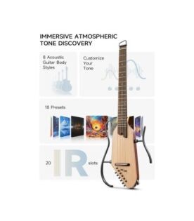 Donner HUSH™ I PRO Acoustic-Electric Travel Guitar Kit with Sound Effects