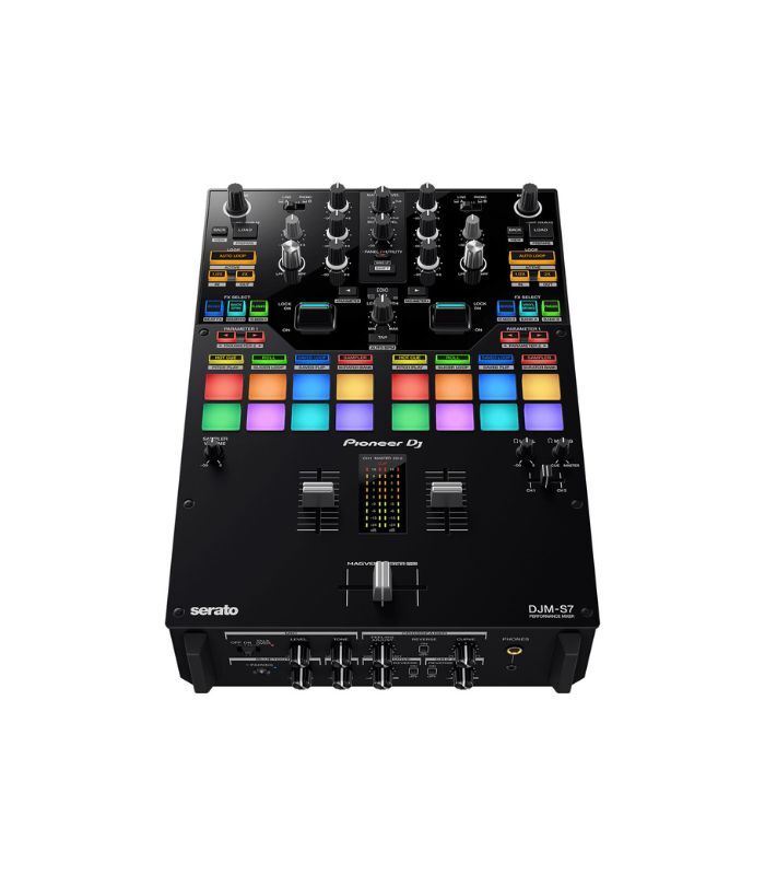 DJM-S7
Scratch-style 2-channel performance DJ mixer (Black)