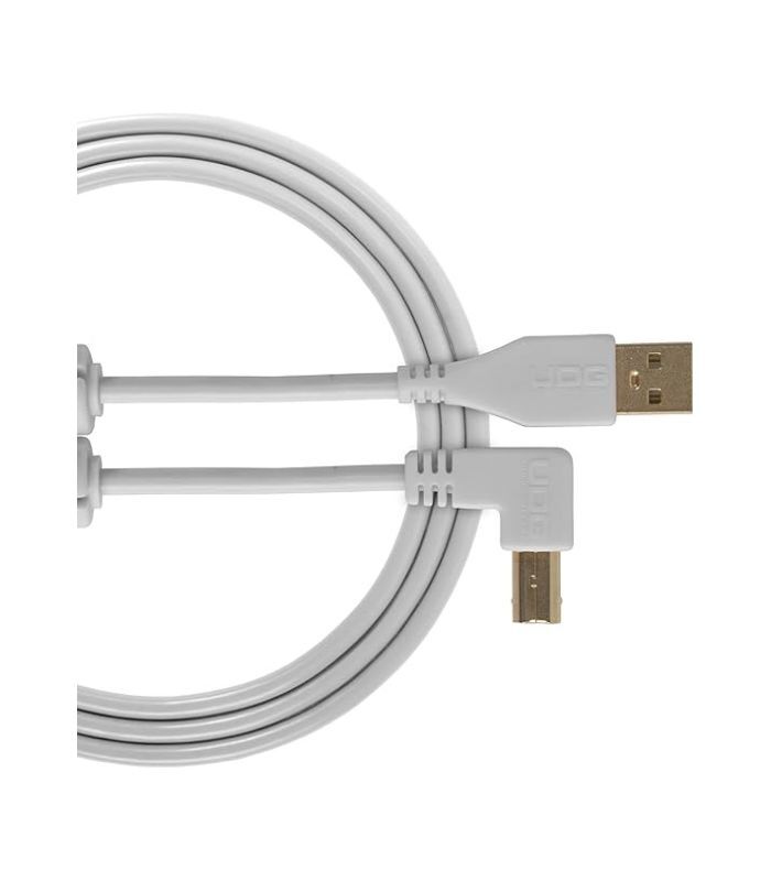 UDG - U95005WH UDG Ultimate Audio Cable USB 2.0 A-B White Angled 2m - Image 1