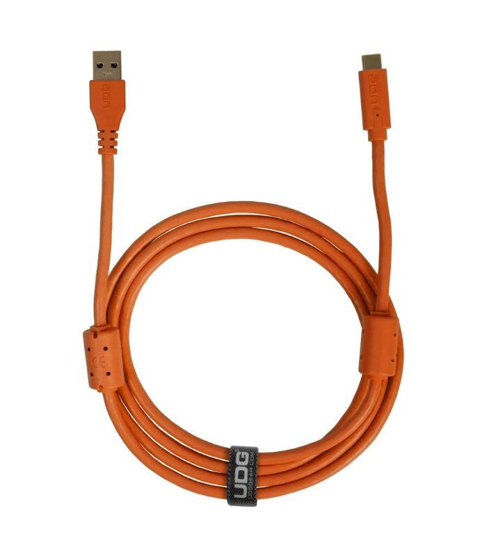 UDG - U98001OR UDG Ultimate Audio Cable USB 3.2 C-A Straight 1.5m Orange - Image 1
