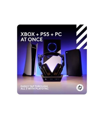 Logitech G Astro A50 X LIGHTSPEED Wireless Gaming Headset + Base Station, PRO-G GRAPHENE, PLAYSYNC across Xbox Series X|S + PS5 + PC/mac, Bluetooth, HDMI 2.1 Passthru - Black