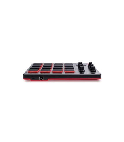 Akai Professional MPD218 UltraPortable USB BusPowered 16Pad USB/MIDI Pad Controller with MPC Pads, 6 Assignable Knobs, Note Repeat & Full Level Buttons, and Production Software Package Included, Black