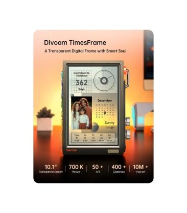 Divoom Times Frame White - Digital Picture Smart Frame - Yaya Station