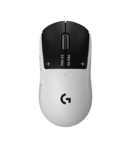 Logitech PRO X2 SUPERSTRIKE Lightspeed Wireless Gaming Mouse, Ultra-Fast Performance, Ultra Lightweight (61 g), Customizable Click Haptics, USB-C Charging, for PC/Mac/Laptop - White