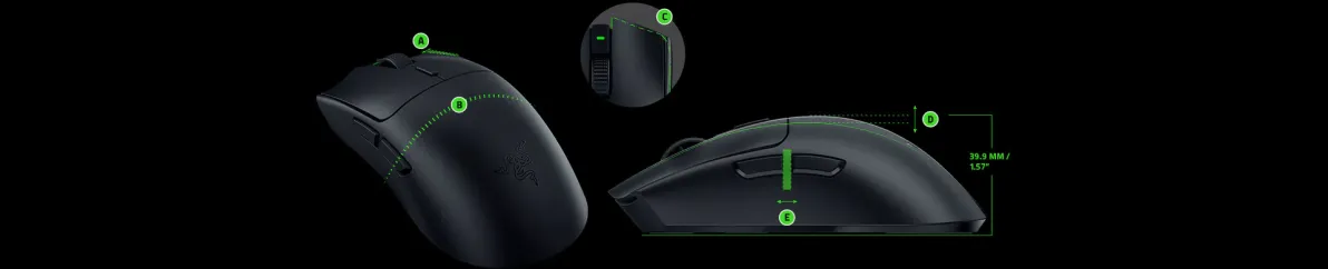 Optimized for Claw or Fingertip Grip Styles