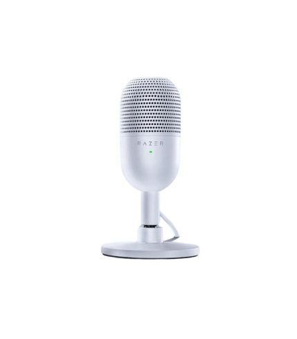 Razer Seiren V3 Mini - White Ultra-Compact USB Microphone with Tap-to-Mute