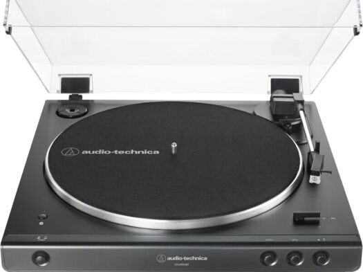 Audio-Technica Audio Technica AT LP60XBT Full Automatic Wireless Belt Drive Turntable, Black