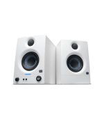 PreSonus Eris 3.5 2nd Gen HD Professional Studio Monitors with 3.5" Woven Composite Woofer, 1" Silk-Dome Tweeter, 50W Class AB Power and Tuning Controls (Auxillary) - Pair (White)