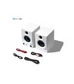 PreSonus Eris 3.5 2nd Gen HD Professional Studio Monitors with 3.5" Woven Composite Woofer, 1" Silk-Dome Tweeter, 50W Class AB Power and Tuning Controls (Auxillary) - Pair (White)