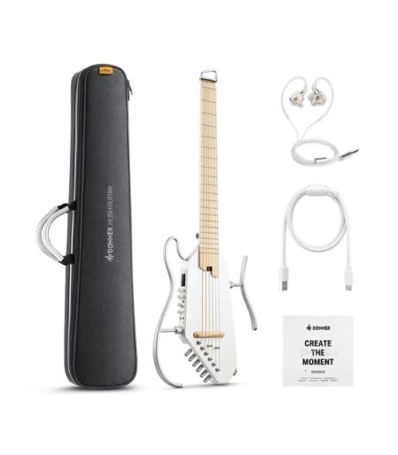 Donner HUSH™ I PRO Acoustic-Electric Travel Guitar Kit with Sound Effects