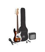 SX Guitar SB2-SK-3TS Precision Electric Bass Package Guitar - Sunburst
