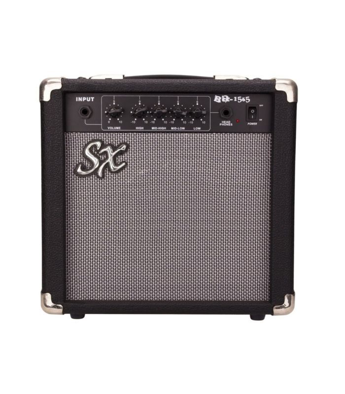 SX Guitar SB2-SK-3TS Precision Electric Bass Package Guitar - Sunburst - Image 5