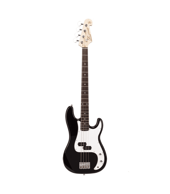 SX Guitar SB2-SK-BK Precision Electric Bass Package Guitar - Black - Image 3