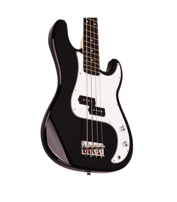 SX Guitar SB2-SK-BK Precision Electric Bass Package Guitar - Black - Image 2