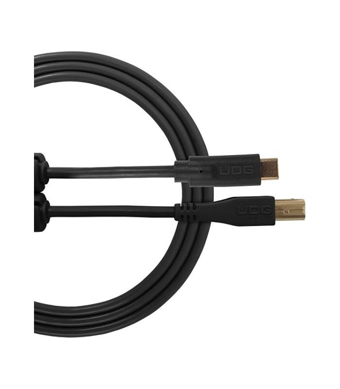 UDG - U96001BL UDG Ultimate Audio Cable USB 2.0 C-B Black Straight 1.5m - Image 1