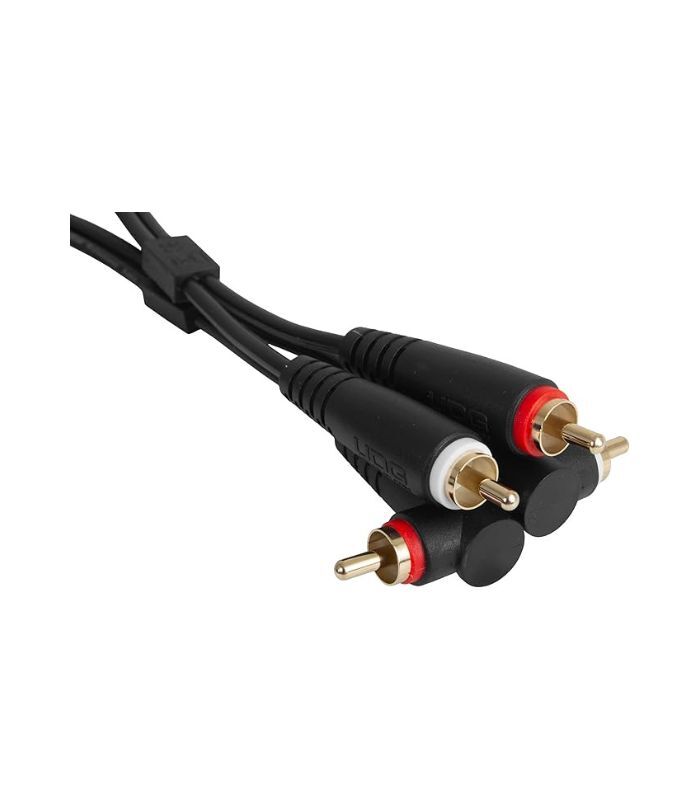 UDG - U97005BL UDG Ultimate Audio Cable Set RCA Straight - RCA Angled Black 3m - Image 6
