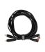 UDG - U97005BL UDG Ultimate Audio Cable Set RCA Straight - RCA Angled Black 3m
