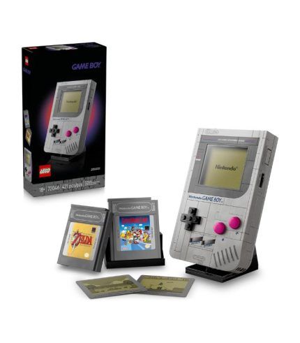 LEGO Super Mario Game Boy - Retro Building Sets for Adults, Ages 18+ - Collectible Model with Game Paks and Display Stand - Birthday Gifts for Men & Women - 72046