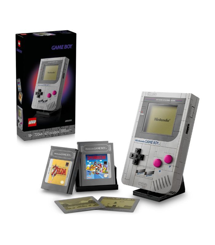 LEGO Super Mario Game Boy - Retro Building Sets for Adults, Ages 18+ - Collectible Model with Game Paks and Display Stand - Birthday Gifts for Men & Women - 72046
