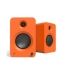 Kanto Audio - REN 200W Powered Bookshelf Speakers with HDMI ARC, USB-C, and Bluetooth 5.3 - Matte Orange, Pair