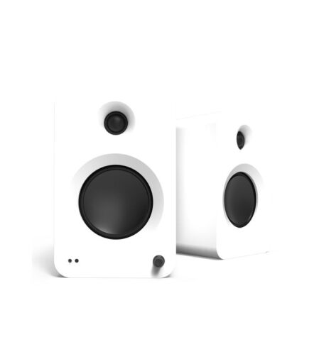 Kanto Audio - REN 200W Powered Bookshelf Speakers with HDMI ARC, USB-C, and Bluetooth 5.3 - Matte White Pair - Image 1