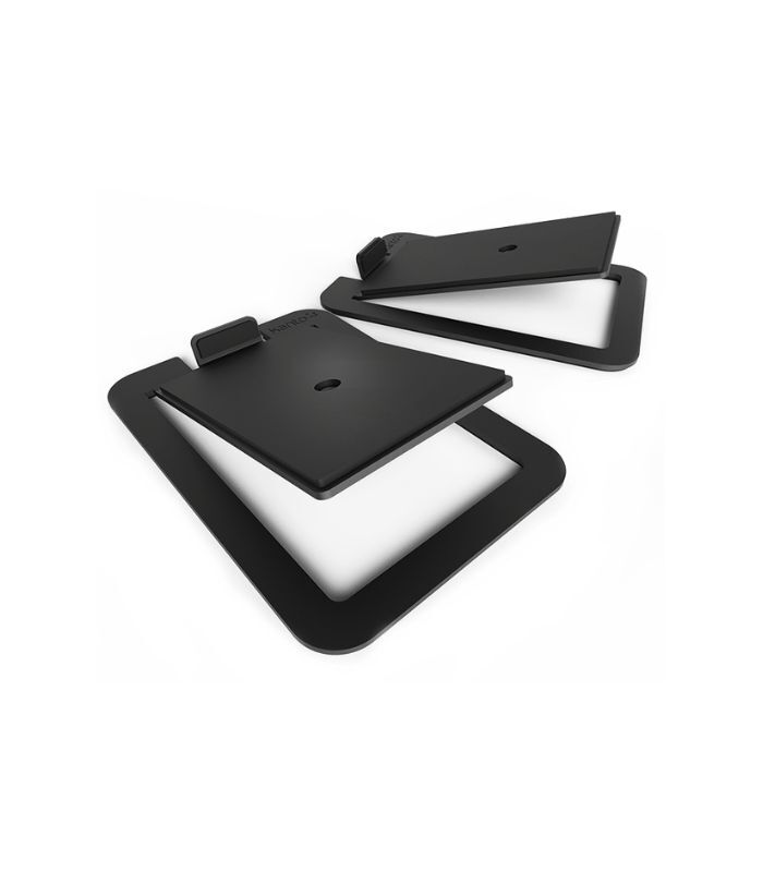 Kanto Audio - S4 Angled Desktop Speaker Stands for Midsize Speakers - Black, Pair - Image 1