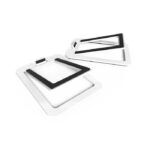 Kanto Audio - S2W Angled Desktop Speaker Stands for Small Speakers - White, Pair