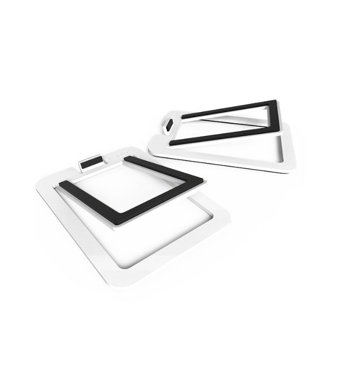 Kanto Audio - S2W Angled Desktop Speaker Stands for Small Speakers - White, Pair - Image 1