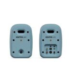 ⁦كانتو أوديو - يو كيه آي سماعات مكتبية بقوة ١٠٠ واط مع بلوتوث، يو اس بي - سي، ومخرج سماعة رأس - لون وردة الذرة (أزرق مطفي)، زوج⁩ - الصورة ⁦2⁩