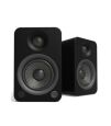Kanto Audio - YU4 140W Powered Bookshelf Speakers with Bluetooth and Phono Preamp - Matte Black, Pair