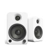 Kanto Audio - YU4 140W Powered Bookshelf Speakers with Bluetooth and Phono Preamp - Matte White, Pair