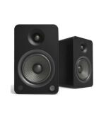 Kanto Audio - YU6 200W Powered Bookshelf Speakers with Bluetooth and Phono Preamp - Matte Black, Pair