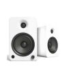 Kanto Audio - YU6 200W Powered Bookshelf Speakers with Bluetooth and Phono Preamp - Matte White, Pair