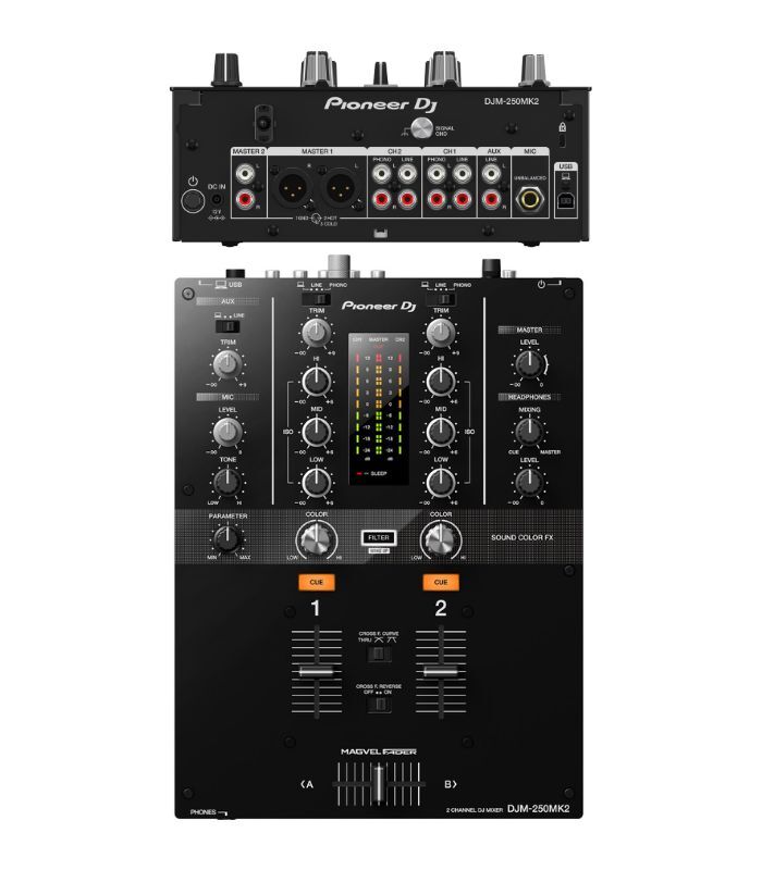 DJM-250MK2 2-channel DJ mixer with independent channel filter
