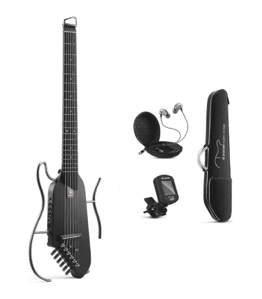 Donner HUSH-I Silent Guitar Mahogany Sunburst - Travel
